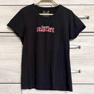 Under Armour Cincinnati Bearcats Short Sleeve T-Shirt Black Size Medium